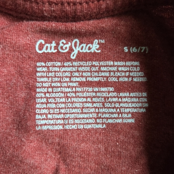 EUC Little Boy Set of 2 Cat & Jack Long Sleeve T-shirts Outdoors Graphic tee - Picture 8 of 9